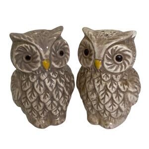 Vintage Owl Salt & Pepper Shakers
